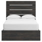 Hollivern  Panel Bed With Storage, Dresser, Mirror And Nightstand