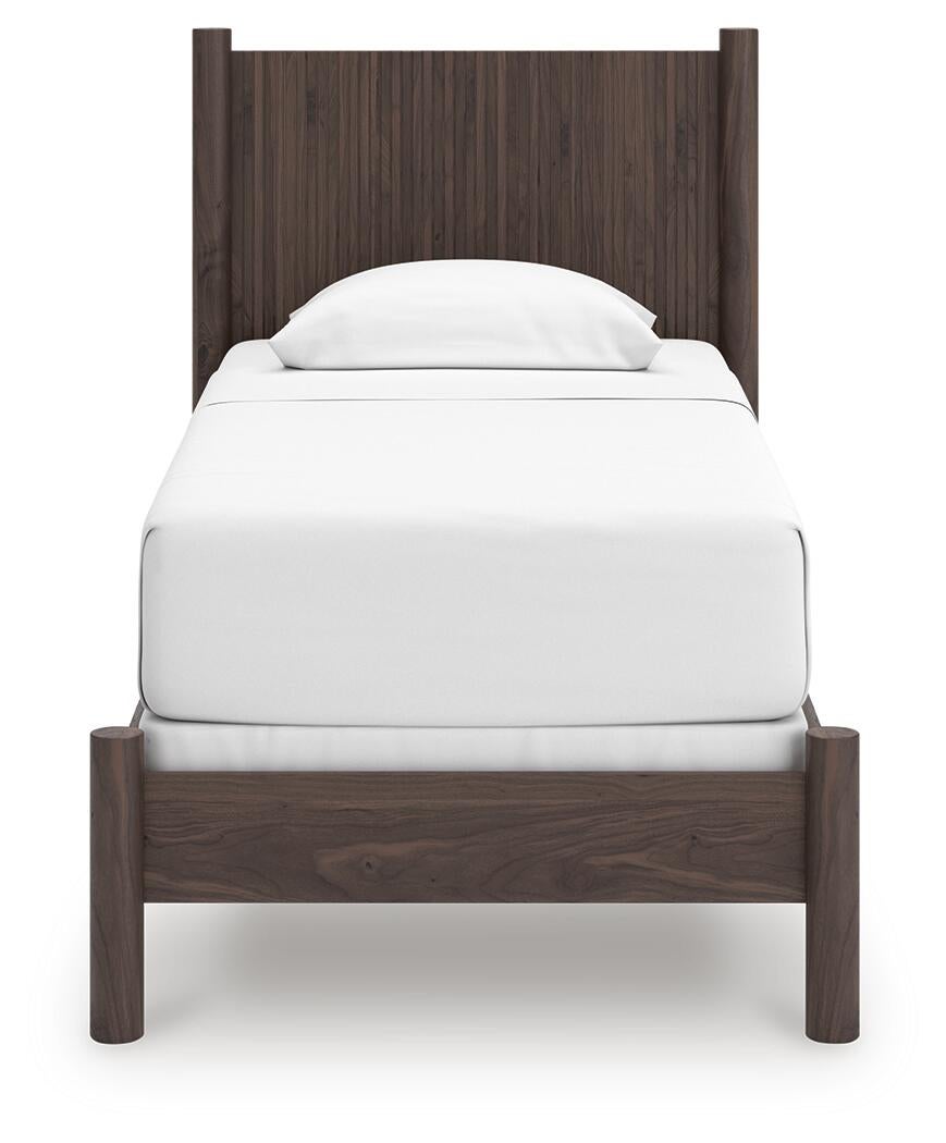 Pamytta  Panel Bed, Dresser, Mirror And Nightstand