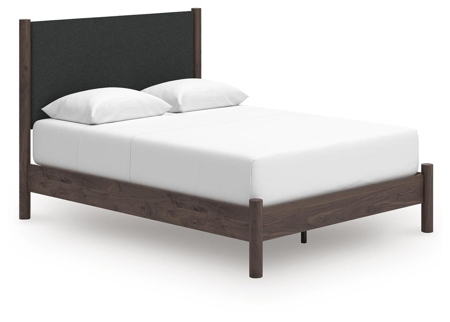 Pamytta  Upholstered Panel Platform Bed, Dresser, Mirror, Chest And Nightstand