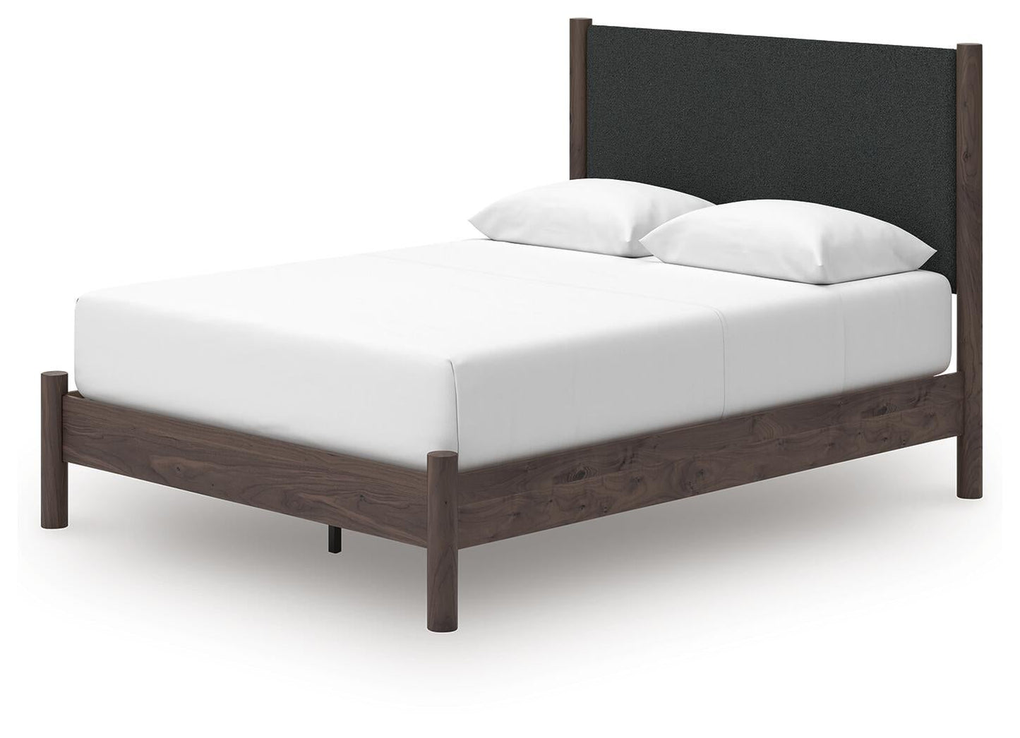 Pamytta  Upholstered Panel Platform Bed, Dresser, Mirror, Chest And Nightstand
