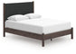 Pamytta  Upholstered Panel Platform Bed, Dresser And Mirror