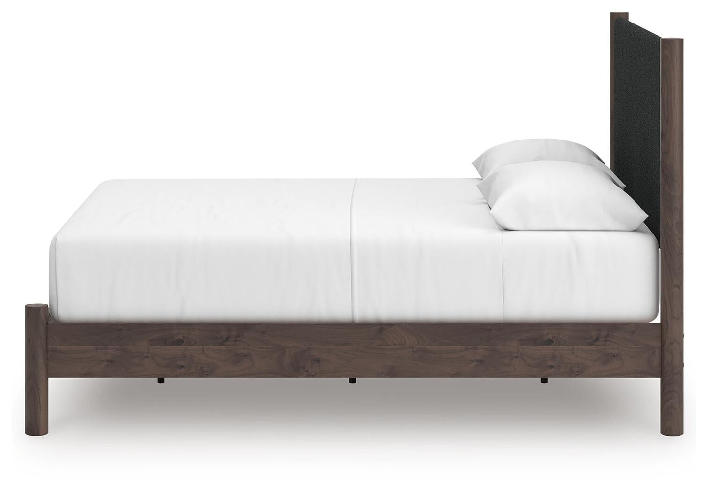 Pamytta  Upholstered Panel Platform Bed, Dresser And Mirror