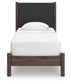 Pamytta  Upholstered Panel Platform Bed, Dresser, Mirror And Nightstand