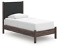 Pamytta  Upholstered Panel Platform Bed, Dresser, Mirror And Nightstand