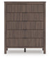 Pamytta  Upholstered Panel Platform Bed, Dresser, Mirror, Chest And Nightstand