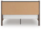 Pamytta  Upholstered Panel Platform Bed, Dresser And Mirror