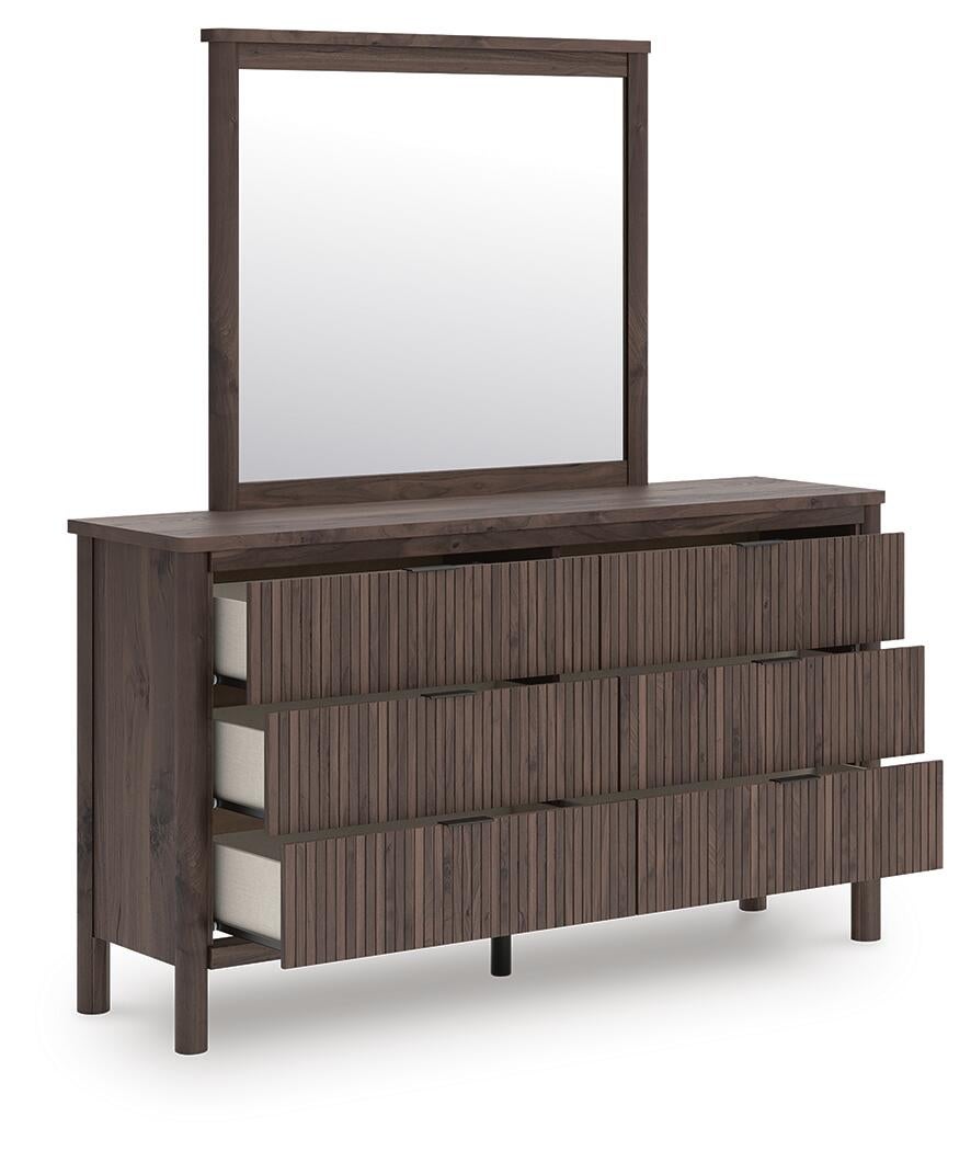 Pamytta  Panel Bed, Dresser And Mirror