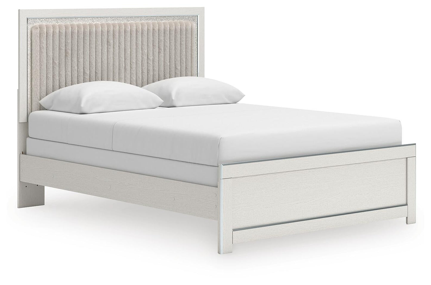 Zuraleus  Upholstered Panel Bed, Dresser, Mirror, Chest And Nightstand