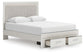 Zuraleus  Upholstered Panel Platform Storage Bed, Dresser And Mirror