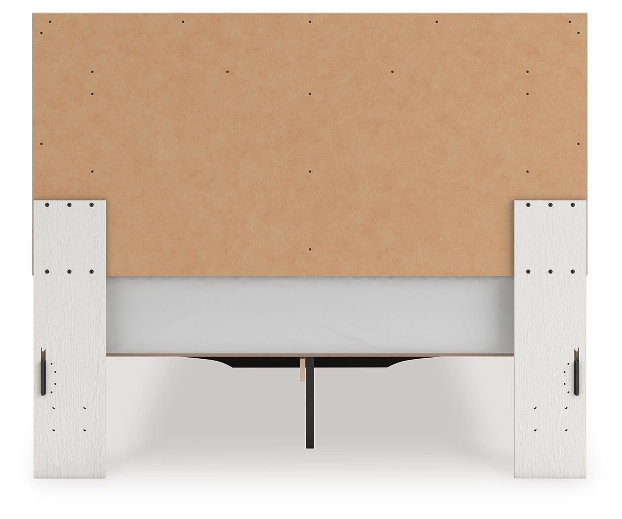Zuraleus  Upholstered Panel Platform Storage Bed, Dresser And Mirror