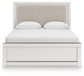 Zuraleus  Upholstered Panel Platform Bed, Dresser, Mirror, Chest And Nightstand