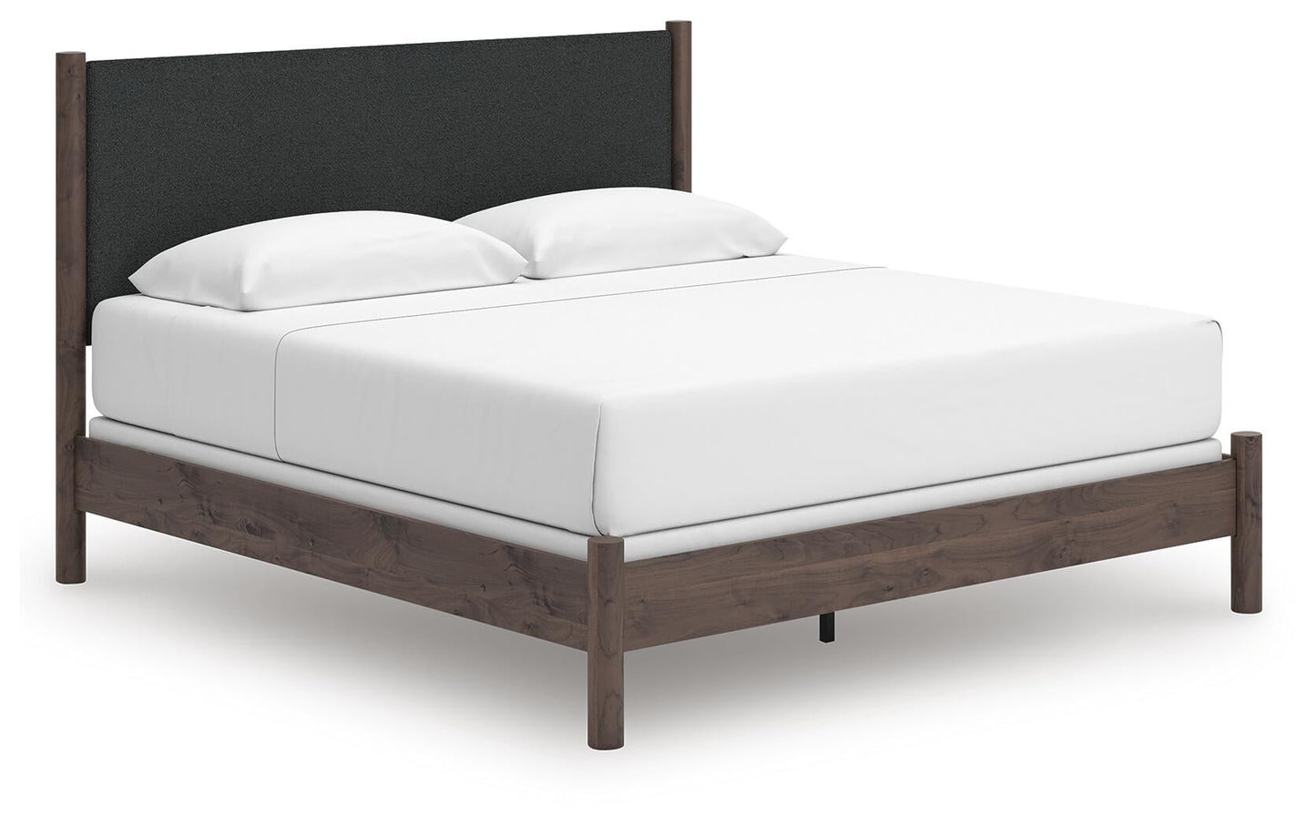 Pamytta  Upholstered Panel Bed, Dresser, Mirror, Chest And Nightstand