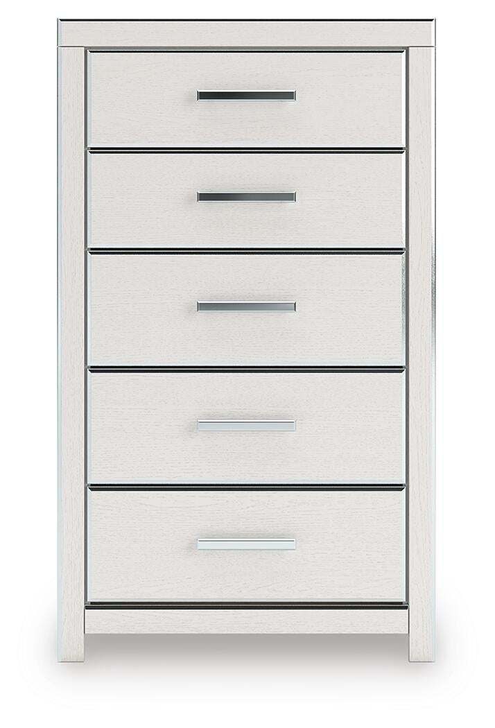 Zuraleus California  Upholstered Bed, Dresser, Mirror, Chest And Nightstand