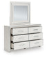 Zuraleus  Upholstered Panel Bed, Dresser, Mirror, Chest And Nightstand