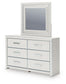 Zuraleus  Upholstered Panel Platform Storage Bed, Dresser, Mirror And Nightstand