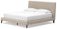 Cielden  Upholstered Bed With Roll Slats, Dresser, Mirror And Nightstand
