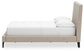 Cielden  Upholstered Bed With Roll Slats, Dresser And Mirror