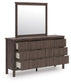 Pamytta  Panel Platform Bed, Dresser, Mirror And Nightstand