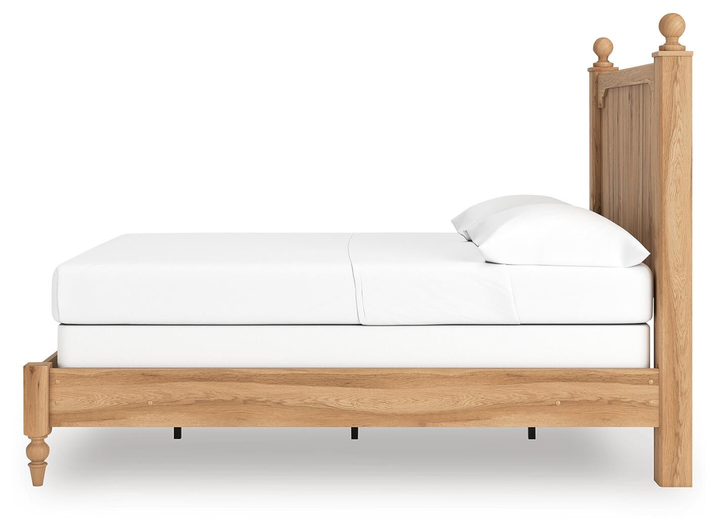 Aleaport  Panel Bed With Mirrored Dresser And Nightstand