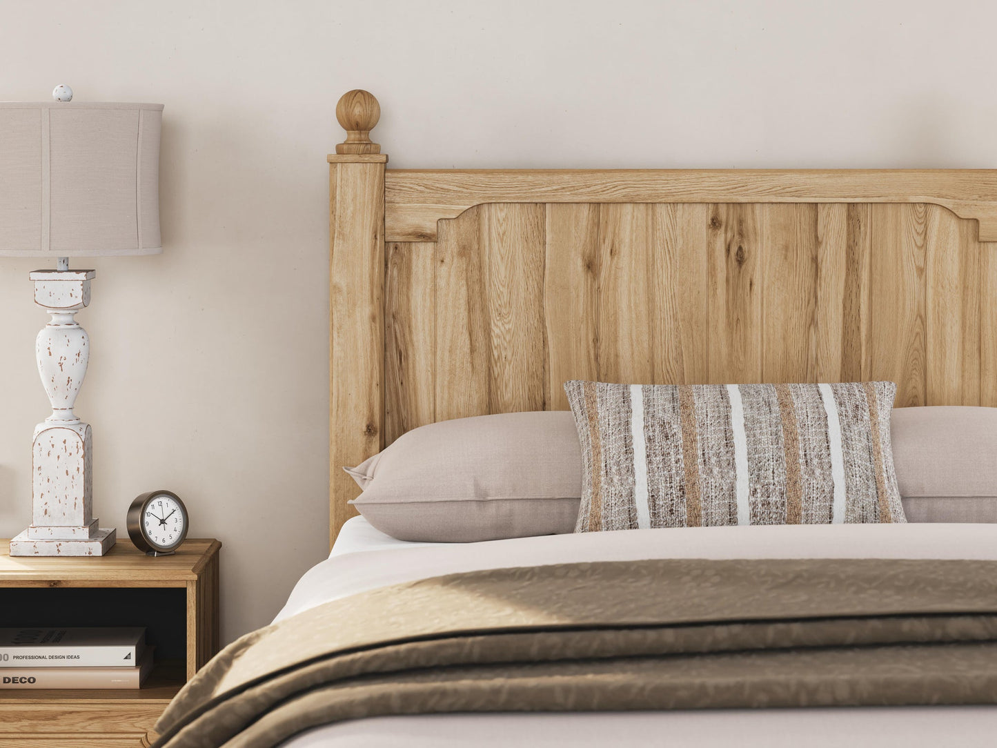 Aleaport  Panel Bed With Mirrored Dresser And Nightstand