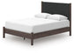 Pamytta  Upholstered Panel Platform Bed, Dresser, Mirror And Nightstand