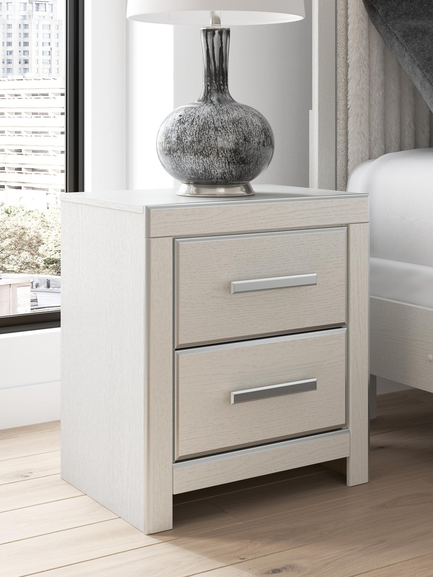Zuraleus  Upholstered Panel Platform Storage Bed, Dresser, Mirror, Chest And Nightstand