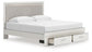 Zuraleus  Upholstered Panel Platform Storage Bed, Dresser And Mirror