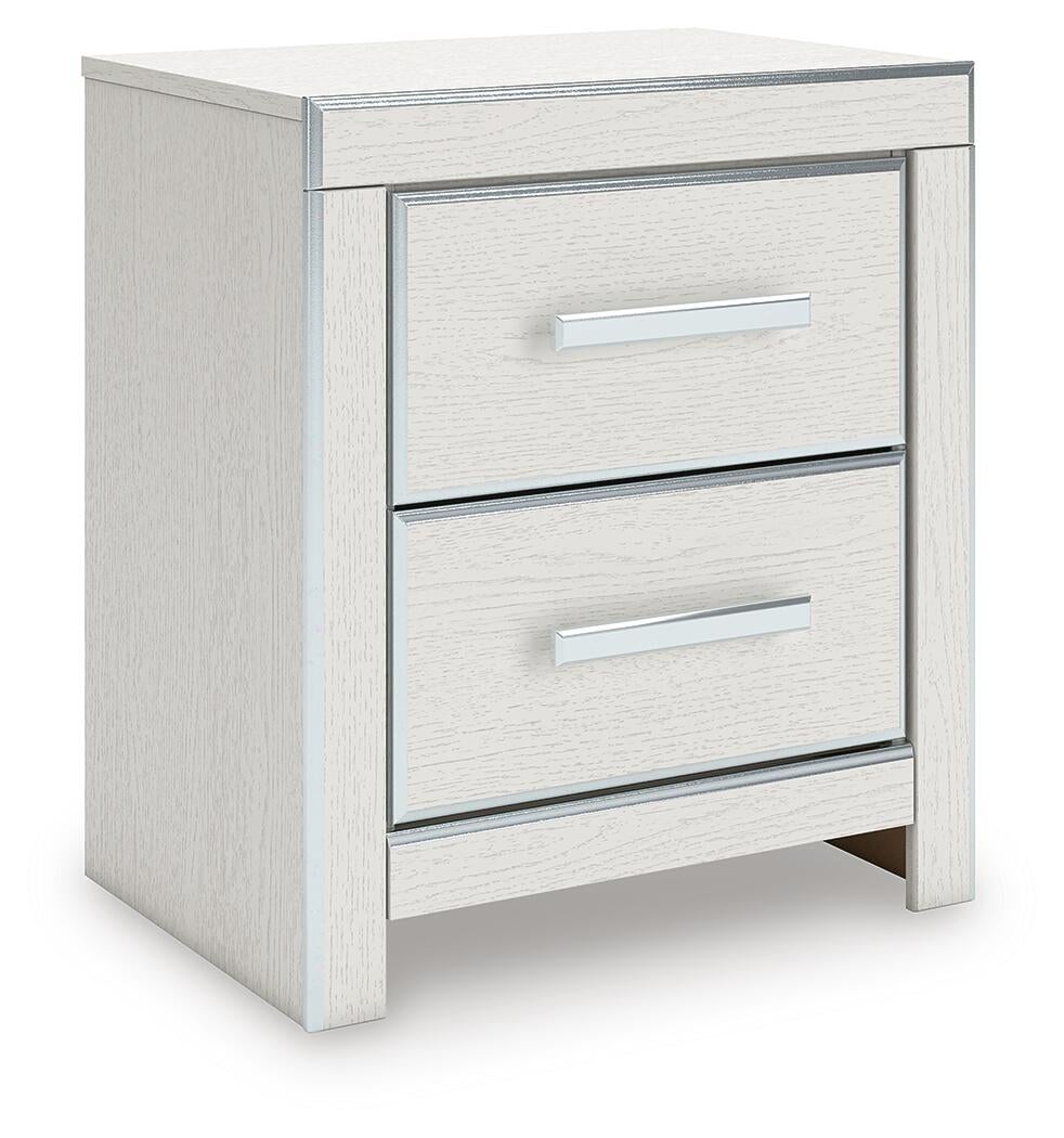 Zuraleus  Upholstered Panel Platform Bed, Dresser, Mirror And Nightstand