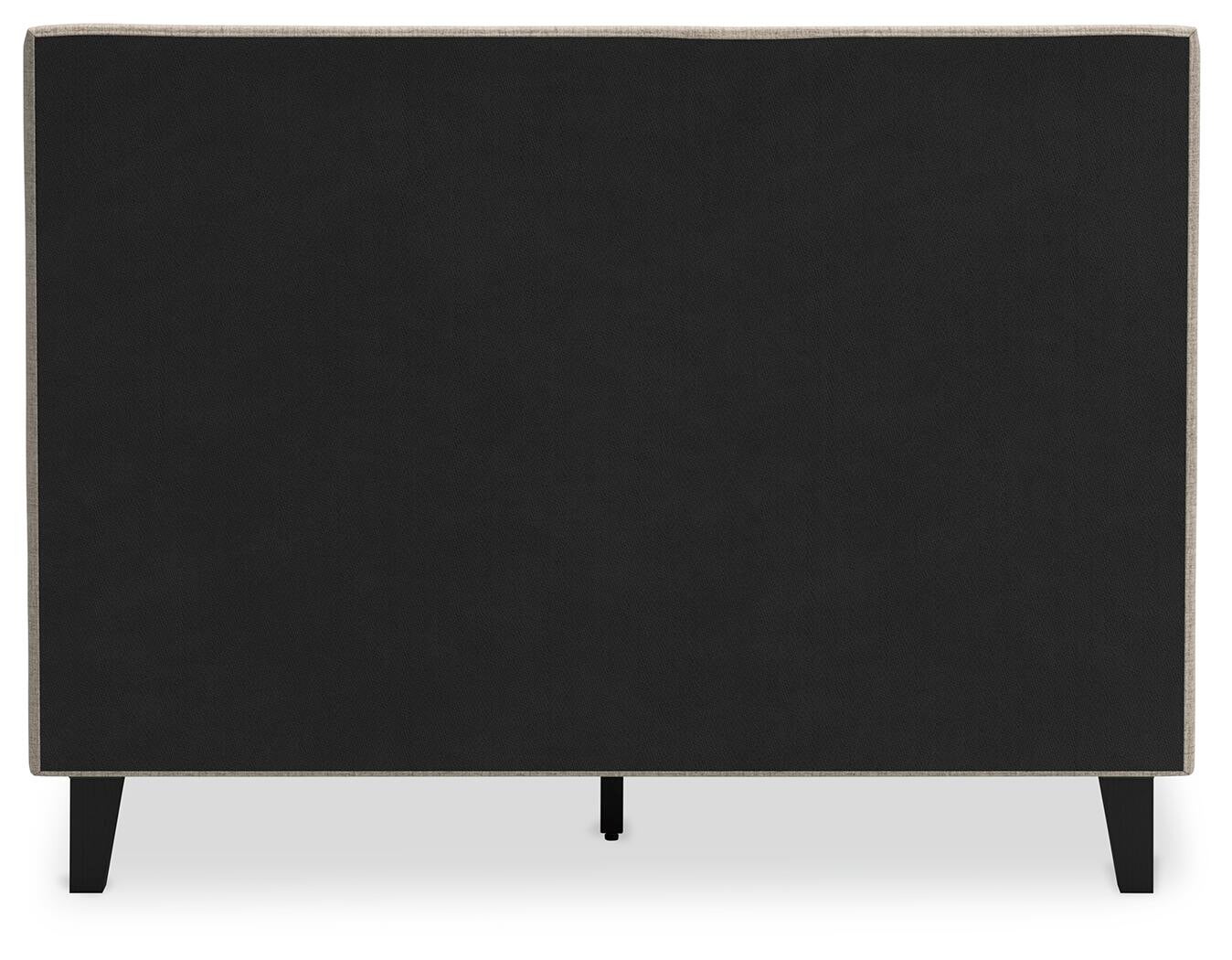 Cielden  Upholstered Bed With Roll Slats, Dresser, Mirror And Nightstand