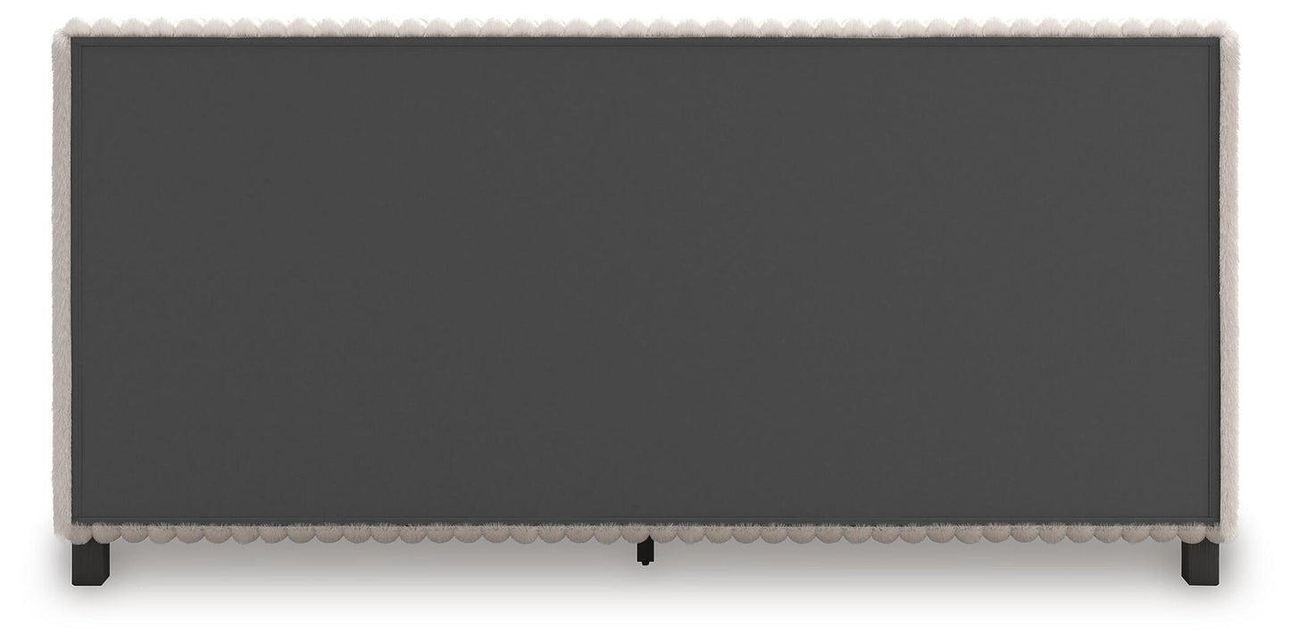 Zuraleus California  Upholstered Bed, Dresser And Mirror