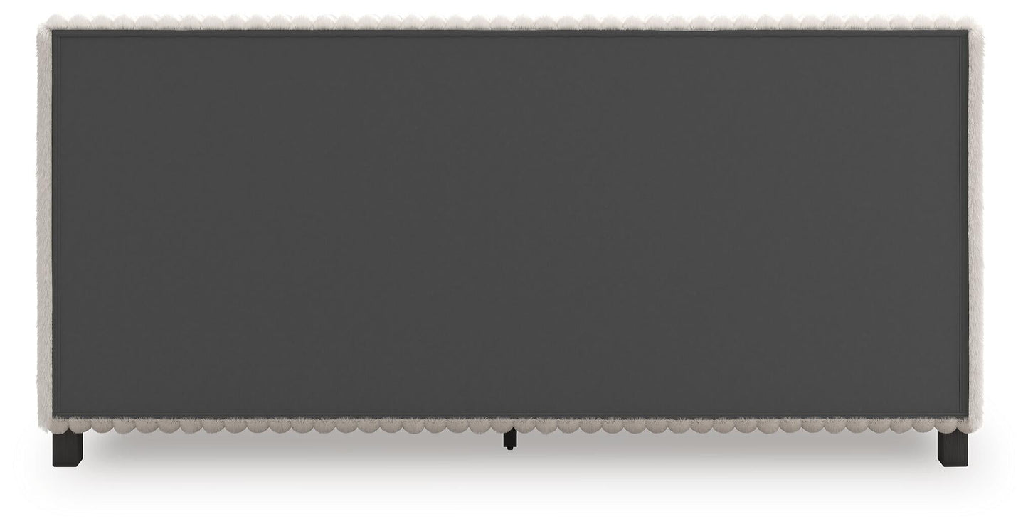 Zuraleus  Upholstered Bed, Dresser And Mirror