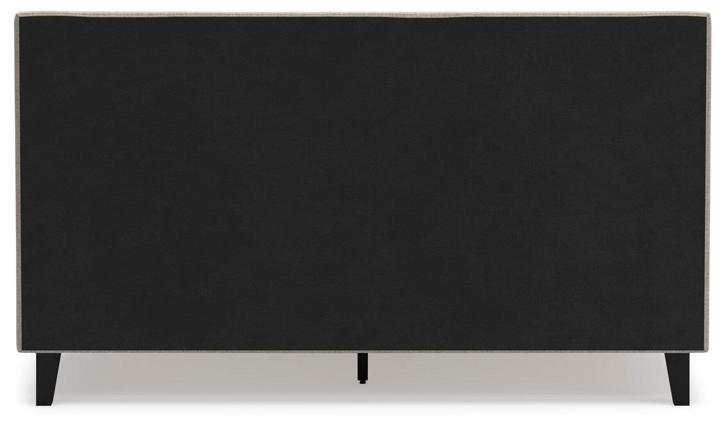 Cielden California  Upholstered Bed With Roll Slats, Dresser, Mirror And Nightstand