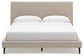 Cielden California  Upholstered Bed With Roll Slats, Dresser And Mirror