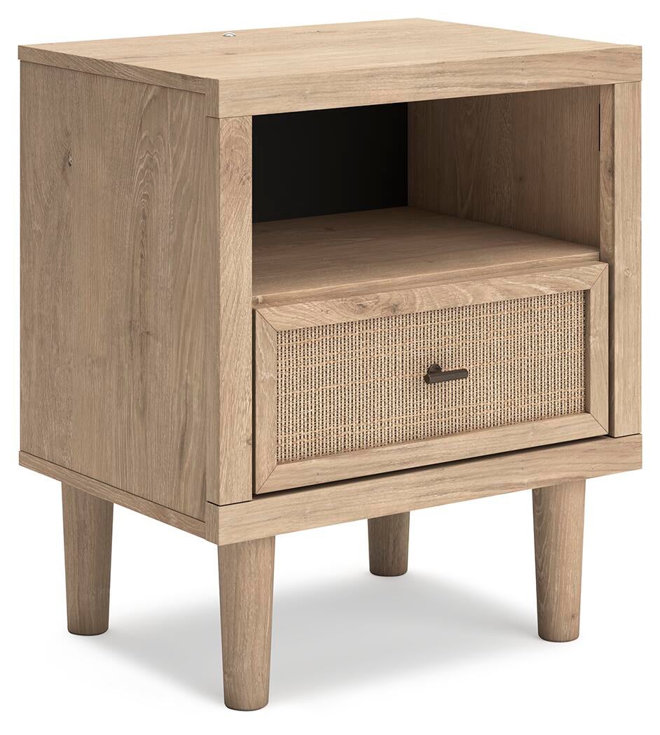 Cielden  Upholstered Bed With Roll Slats, Dresser, Mirror, Chest And Nightstand