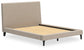 Cielden  Upholstered Bed With Roll Slats, Dresser And Mirror