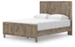 Rusticott  Panel Bed With Mirrored Dresser