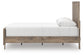 Rusticott  Panel Bed With Mirrored Dresser