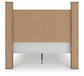 Rusticott  Poster Bed With Mirrored Dresser And Nightstand