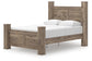 Rusticott  Poster Bed With Mirrored Dresser