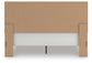 Rusticott  Panel Bed With Mirrored Dresser