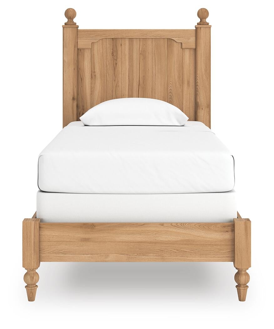 Aleaport  Panel Bed With Mirrored Dresser