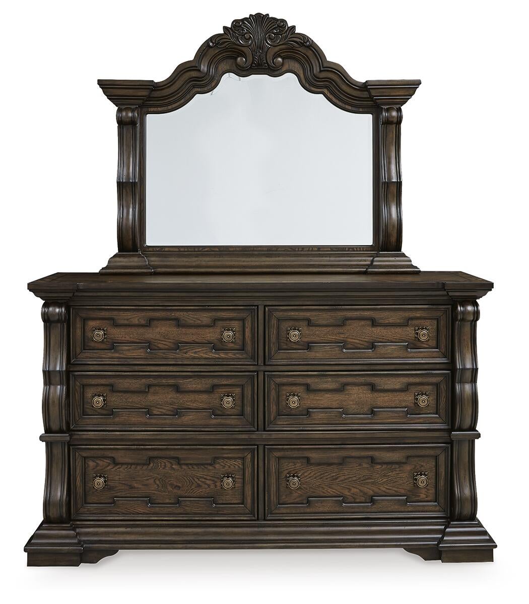 Maylee California  Canopy Bed, Dresser, Mirror, Chest And Nightstand