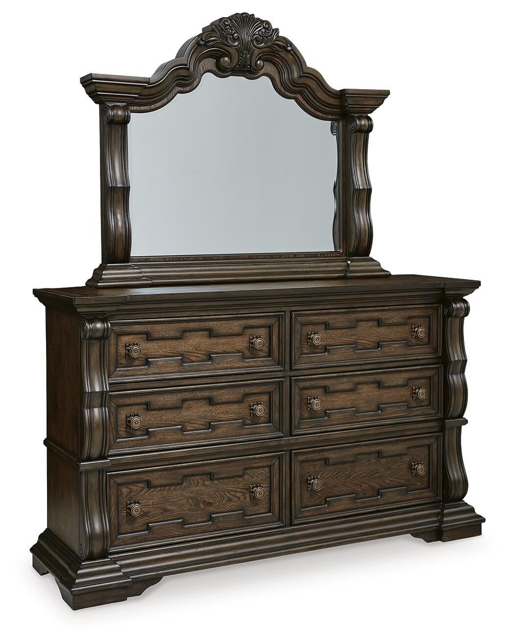 Maylee California  Canopy Bed, Dresser, Mirror, Chest And Nightstand