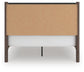 Pamytta  Upholstered Panel Bed, Dresser, Mirror And Nightstand