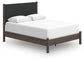 Pamytta  Upholstered Panel Bed, Dresser And Mirror