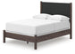 Pamytta  Upholstered Panel Bed, Dresser, Mirror And Nightstand