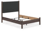 Pamytta  Upholstered Panel Bed, Dresser, Mirror And Nightstand