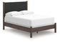 Pamytta  Upholstered Panel Bed, Dresser And Mirror