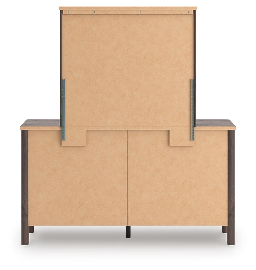 Pamytta  Upholstered Panel Bed, Dresser, Mirror, Chest And Nightstand
