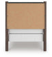 Pamytta  Upholstered Panel Bed, Dresser, Mirror And Nightstand